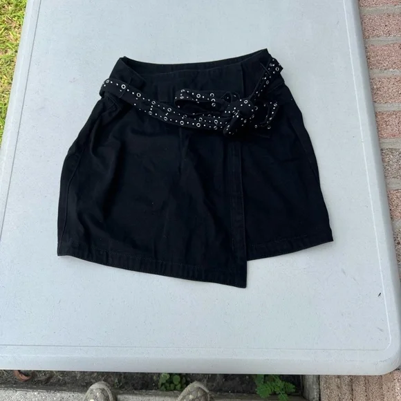 PAIGE black denim Jeans skirt - Picture 6 of 6